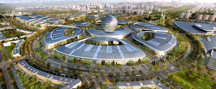 Expo-Gelände in Astana, Hauptstadt von Kasachstan