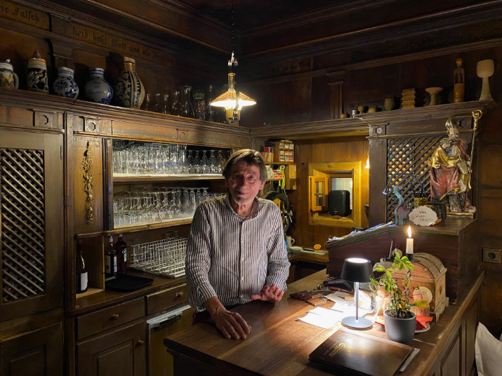 Roland Schwienbacher im Gasthaus Eggwirt